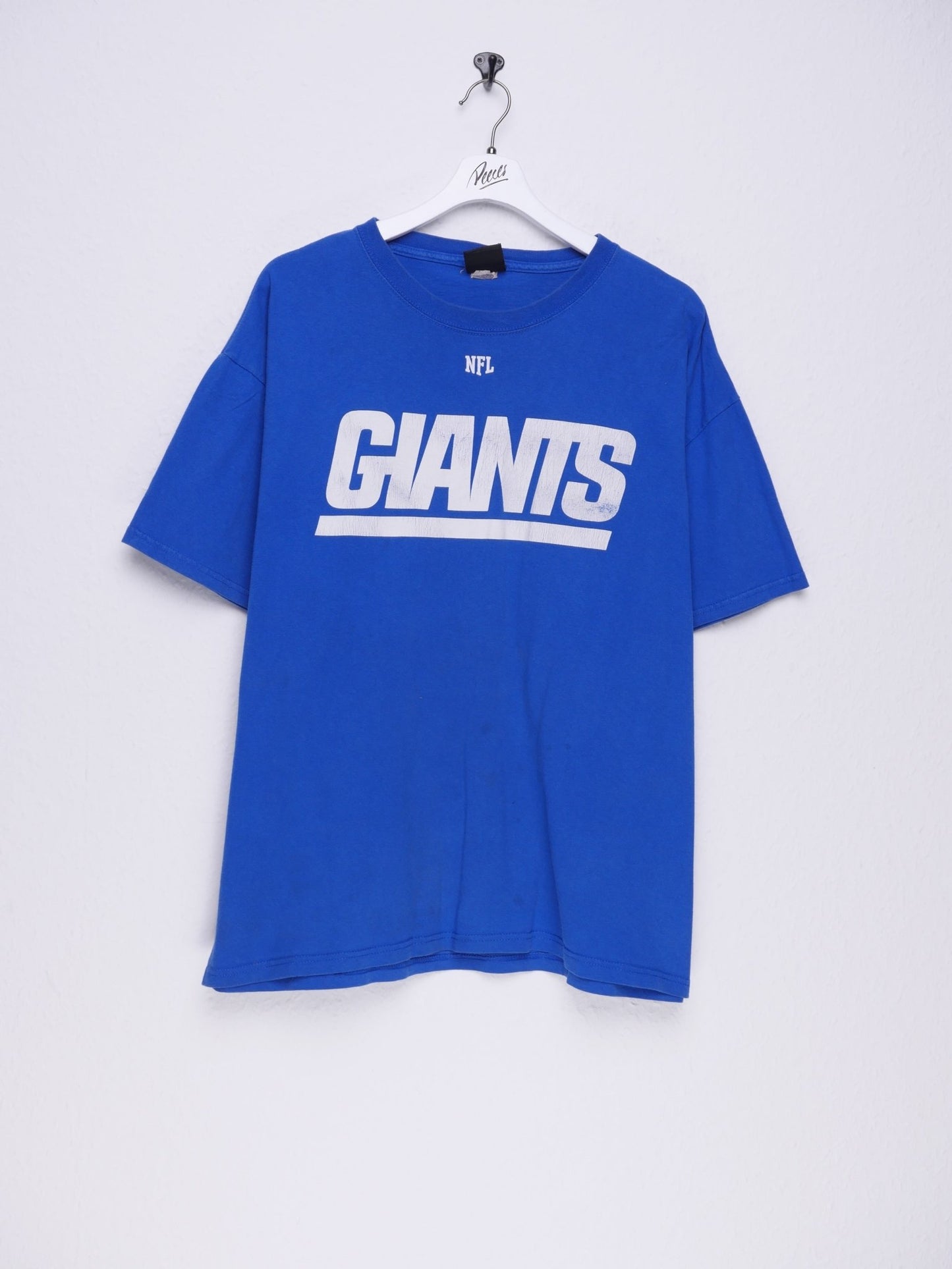 nfl 'New York Giants' printed Spellout blue Shirt - Peeces