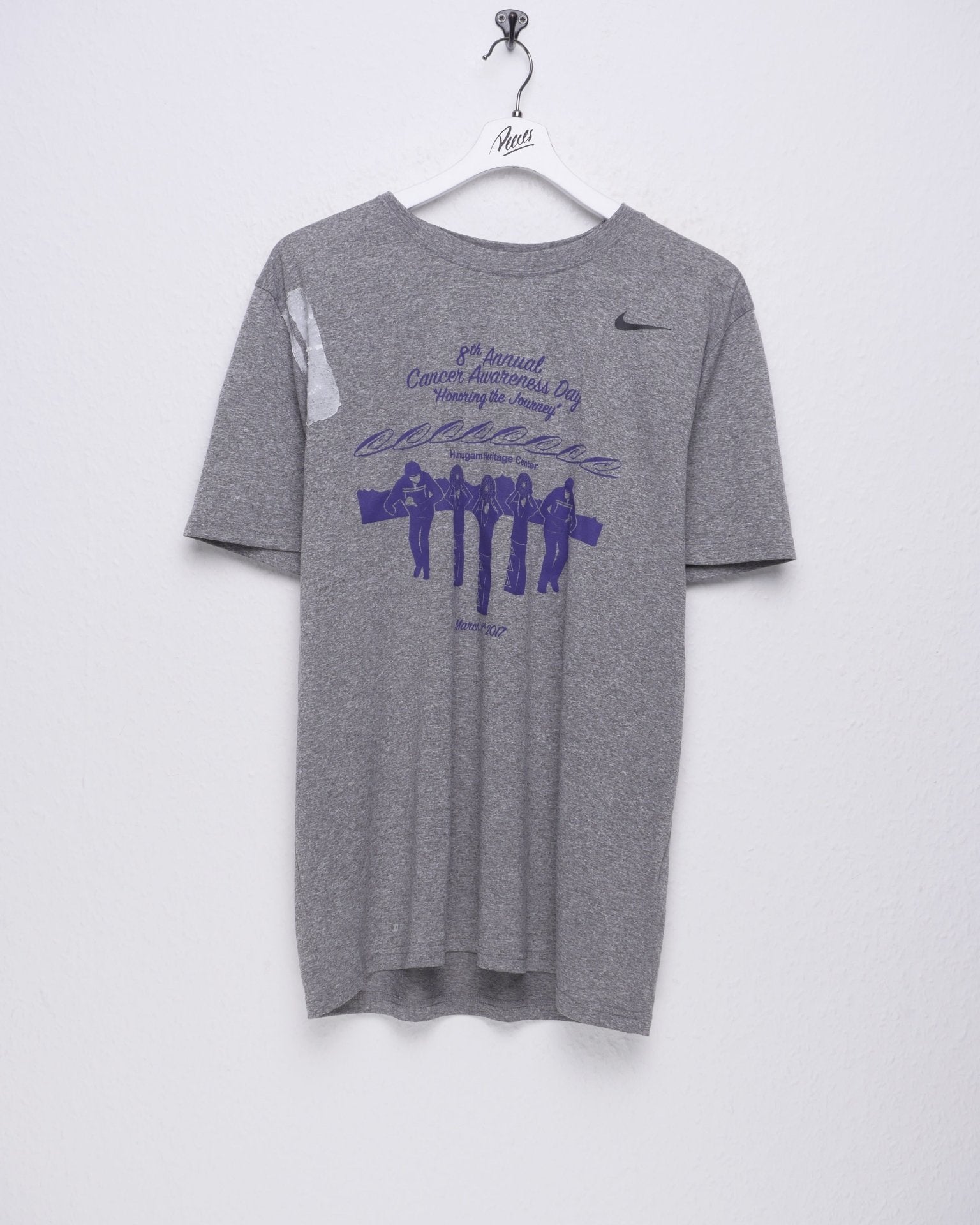 Nike Cancer Awareness Day printed Logo Shirt - Peeces