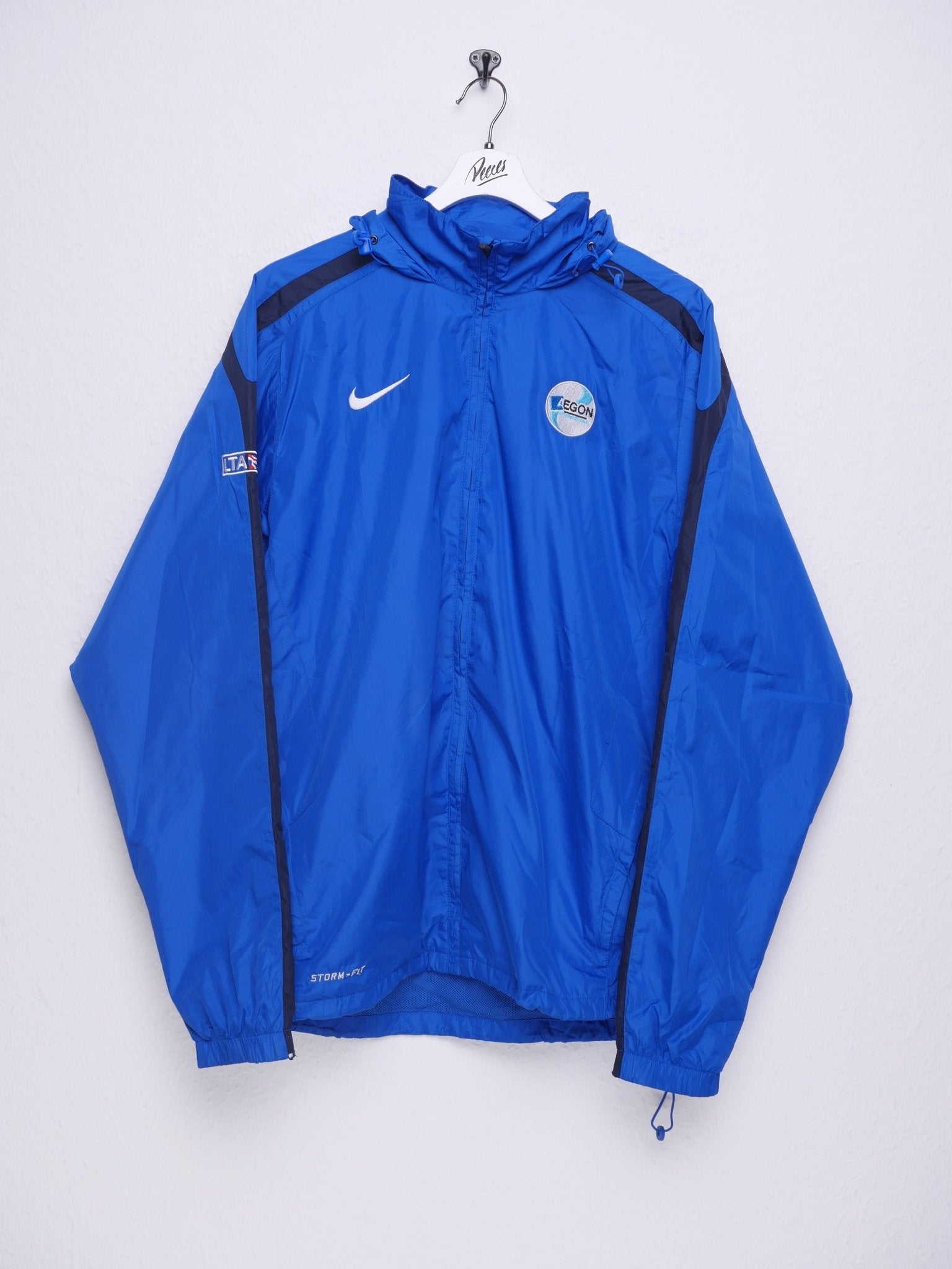 Nike Egon International embroidered Swoosh blue Track Jacke - Peeces