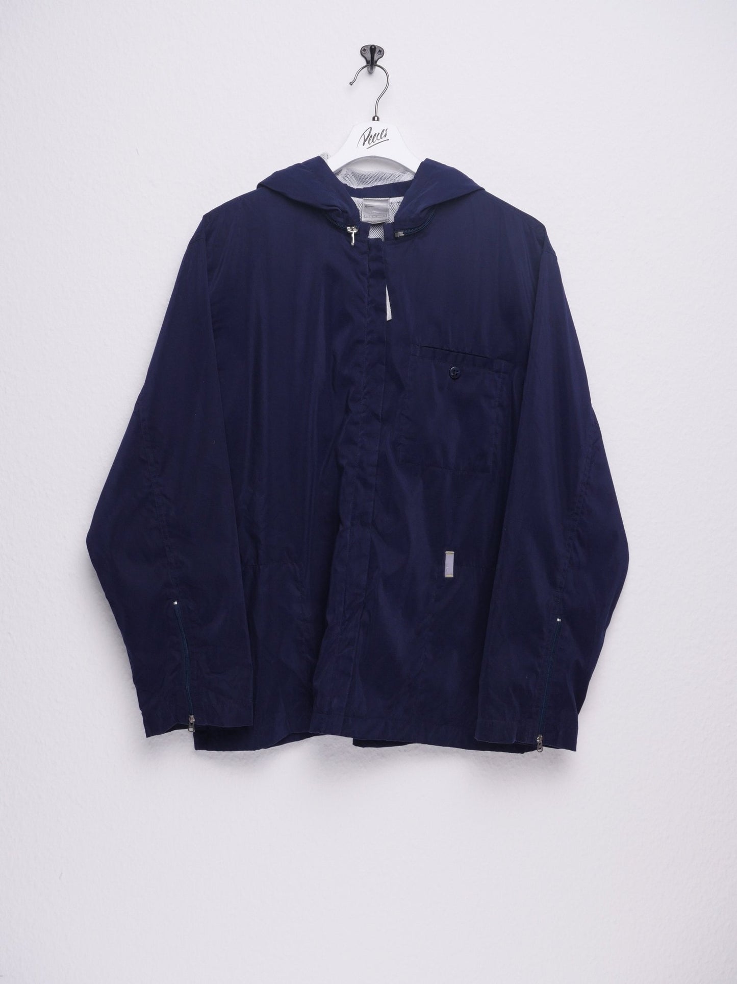 Nike embroidered Patch darkblue Jacket - Peeces