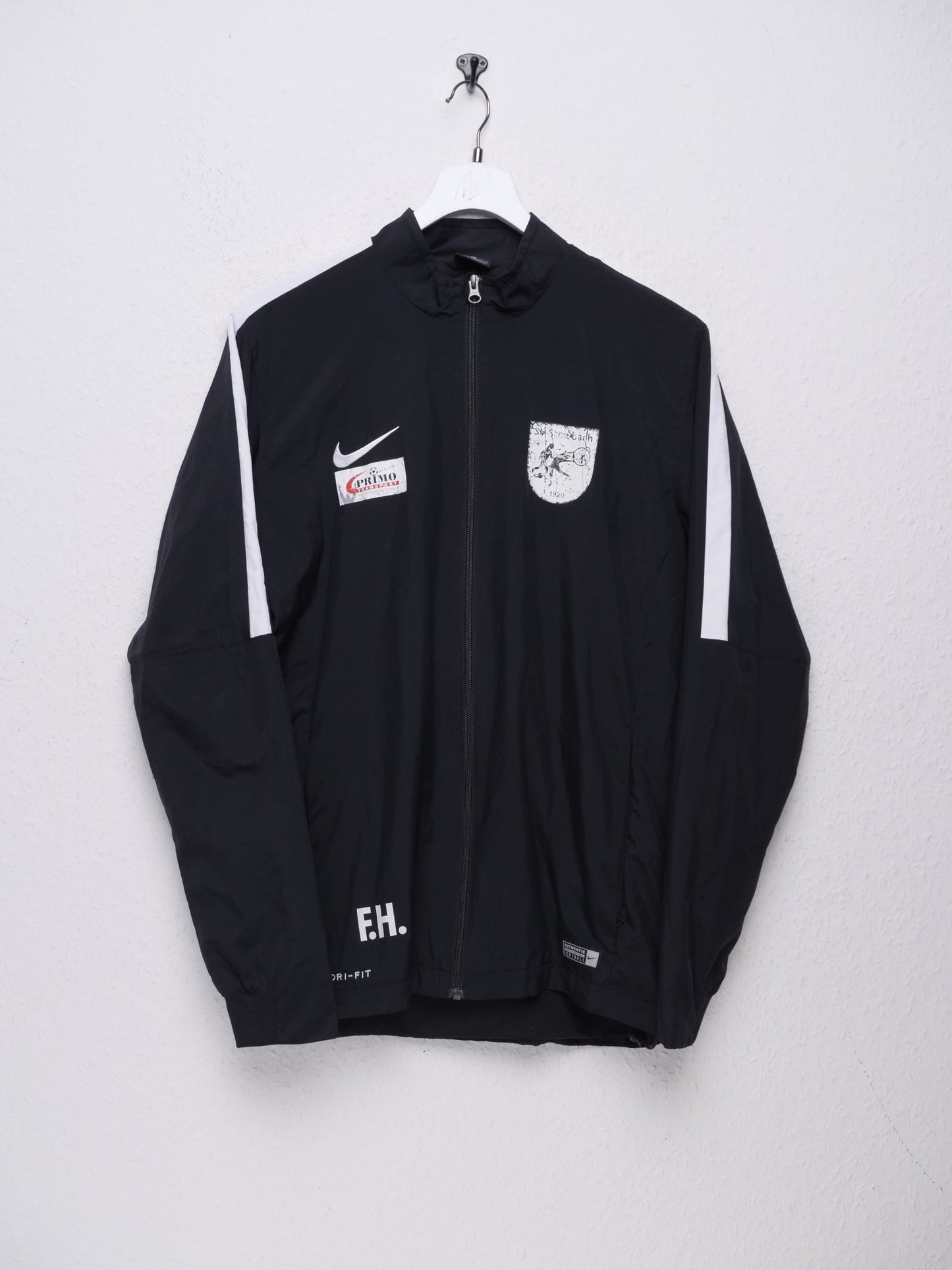 Nike embroidered Swoosh Soccer two toned Track Jacket - Peeces
