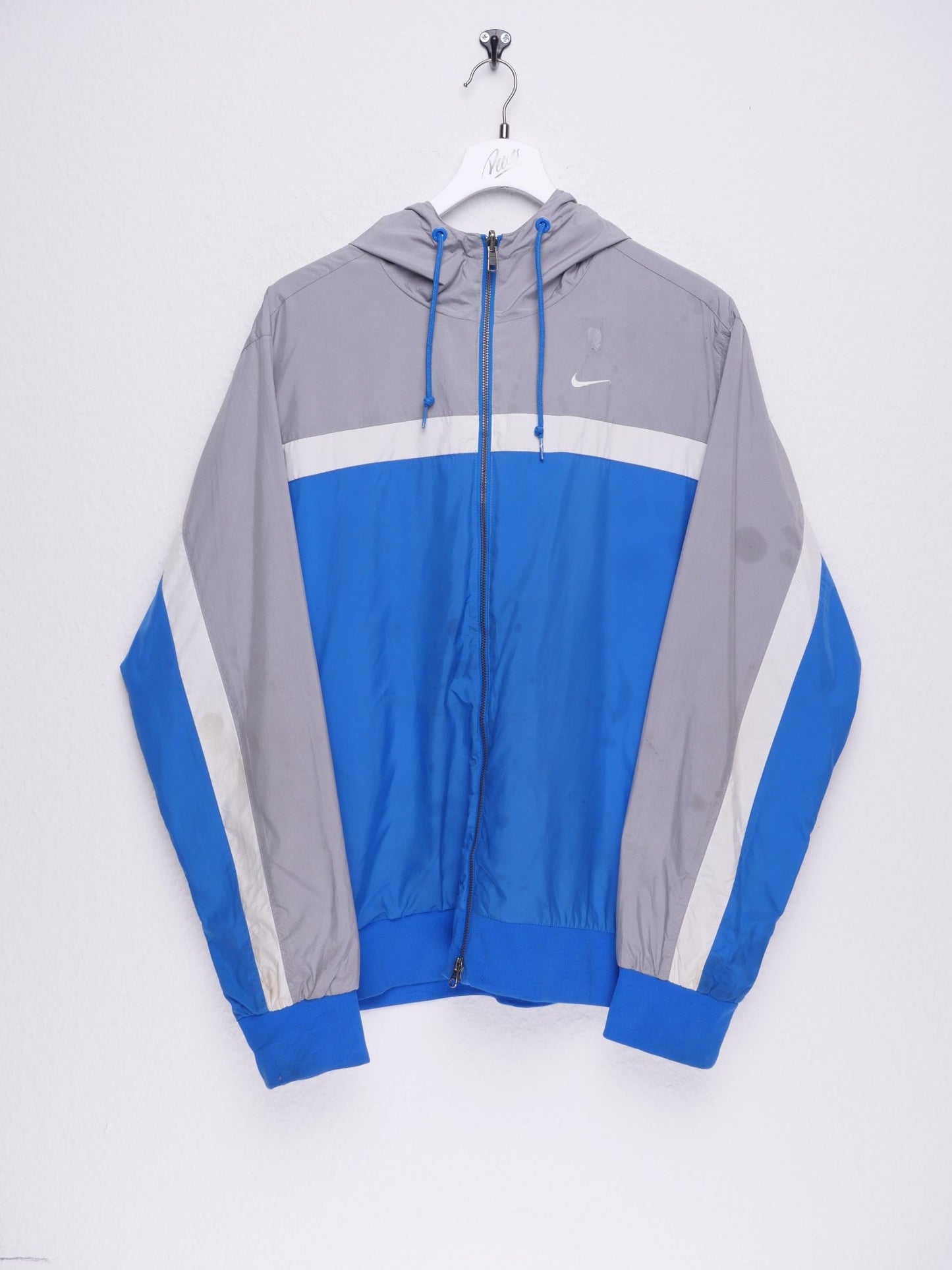 Nike embroidered Swoosh three toned Track Jacket - Peeces