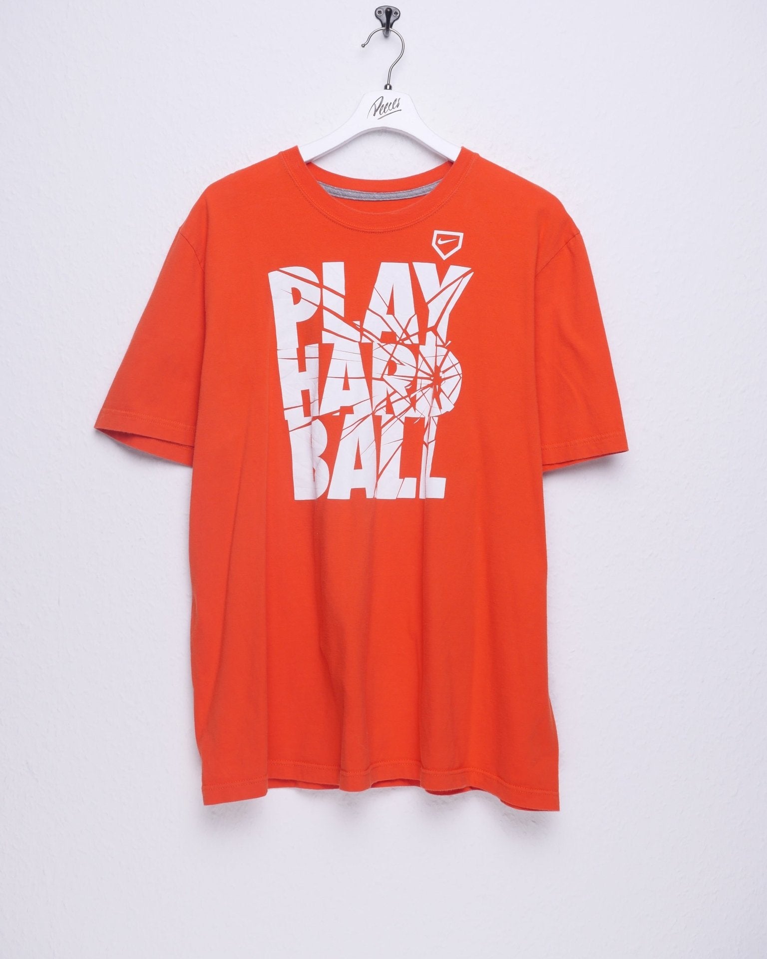 nike Play Hard Ball printed Swoosh orange Shirt - Peeces