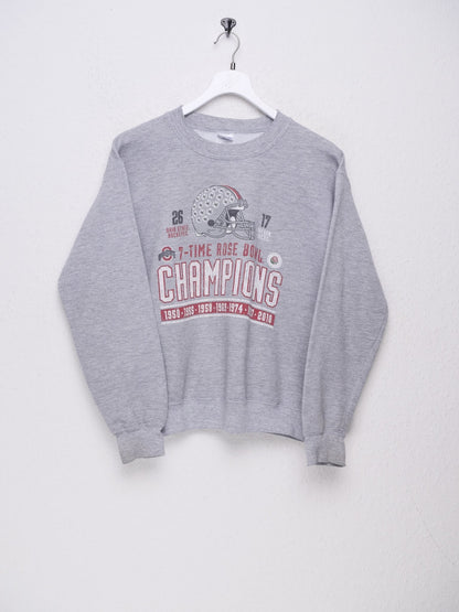 Ohio State Champions printed Logo Vintage Sweater - Peeces