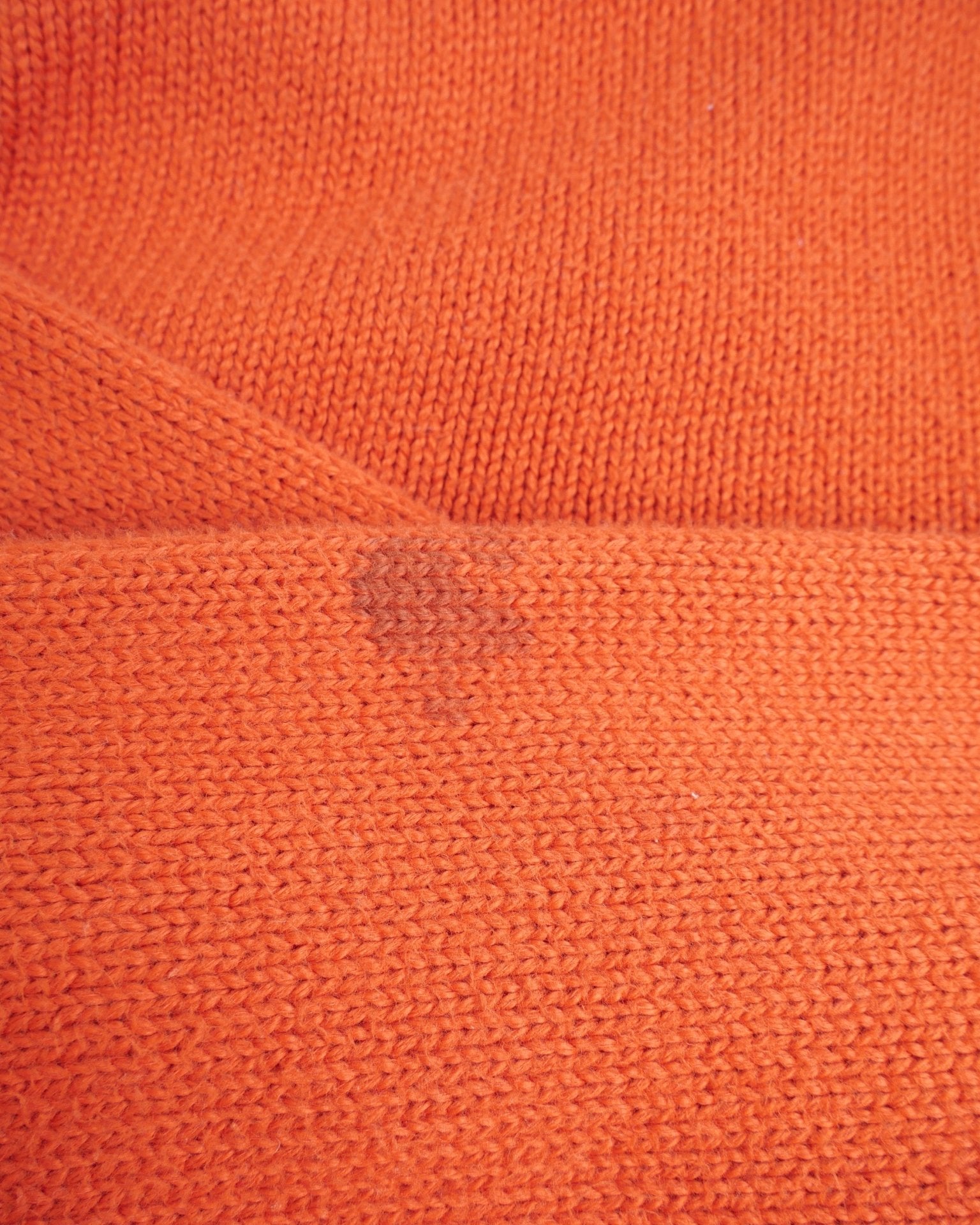 Polo Ralph Lauren embroidered Logo orange Half Zip Sweater - Peeces