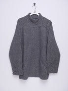 Polo Ralph Lauren knitted black and grey patterned Zip Sweater - Peeces
