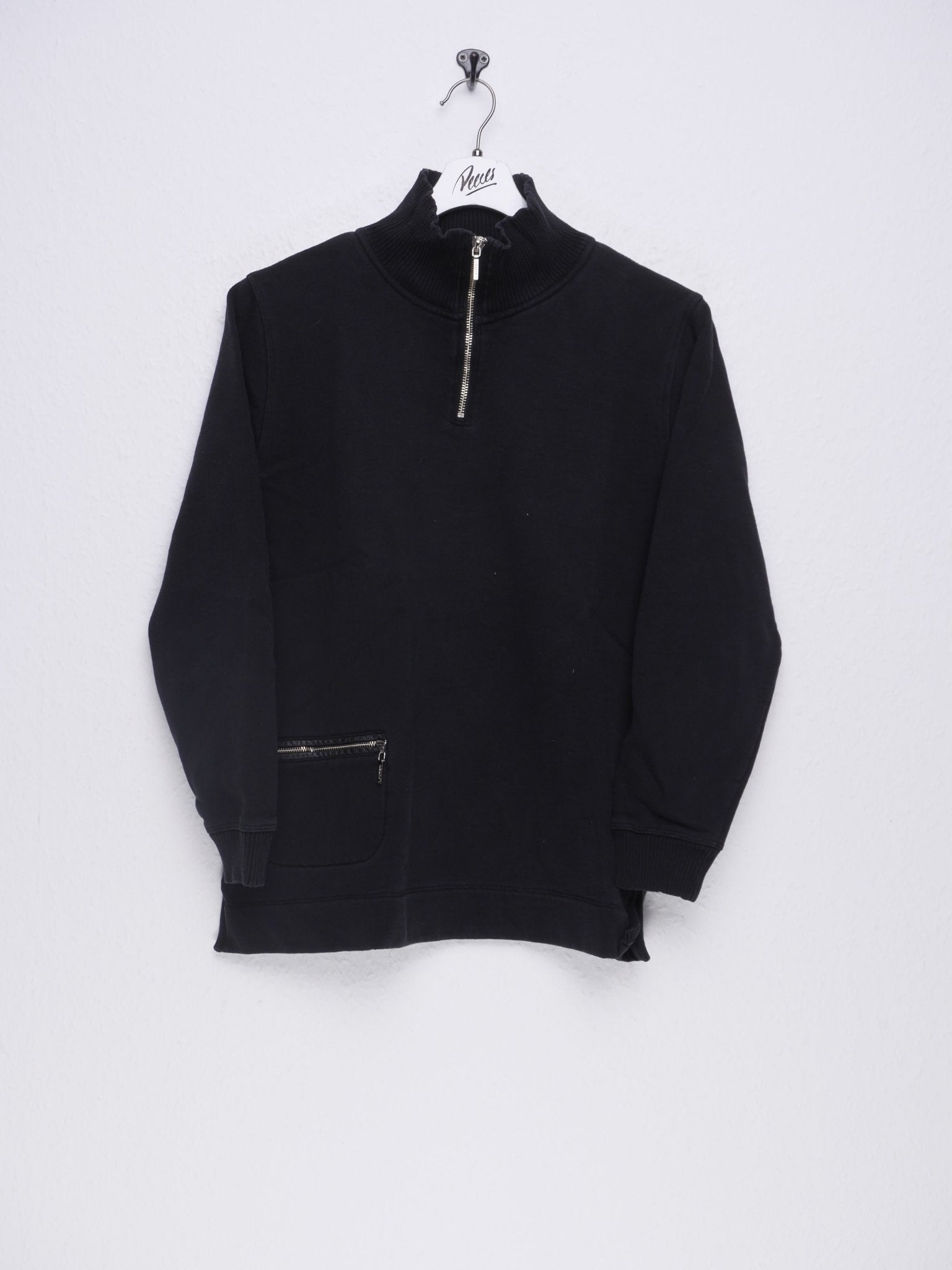 Polo Ralph Lauren plain black Vintage Half Zip Sweater - Peeces