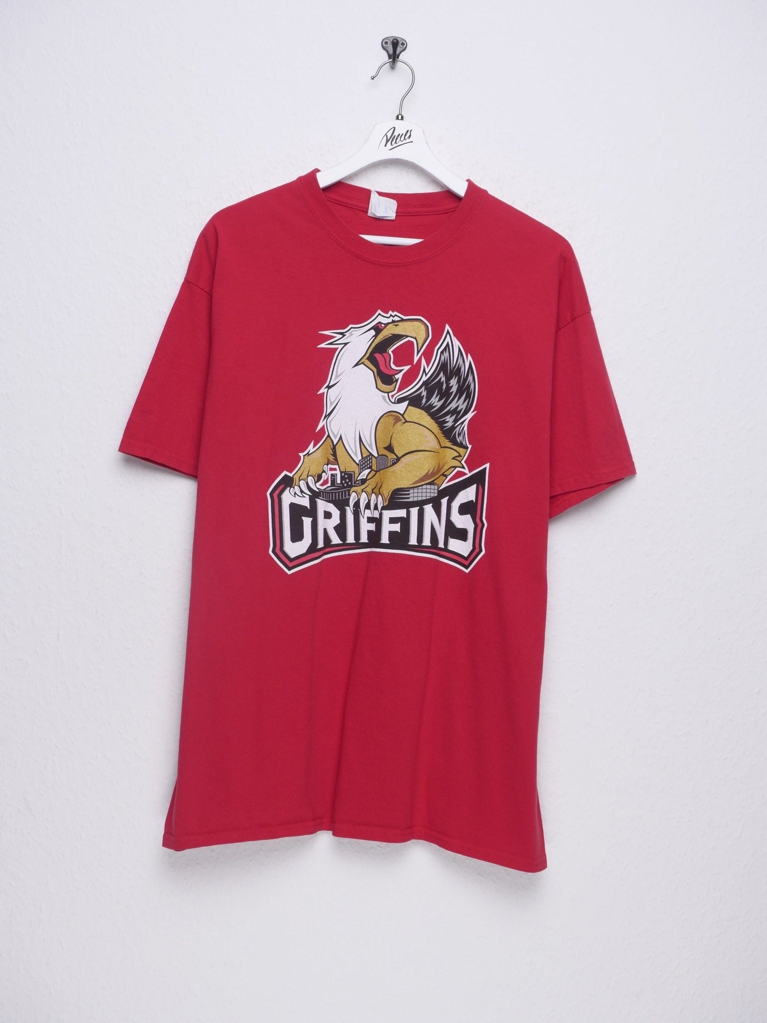 printed Griffins mascot red Shirt - Peeces