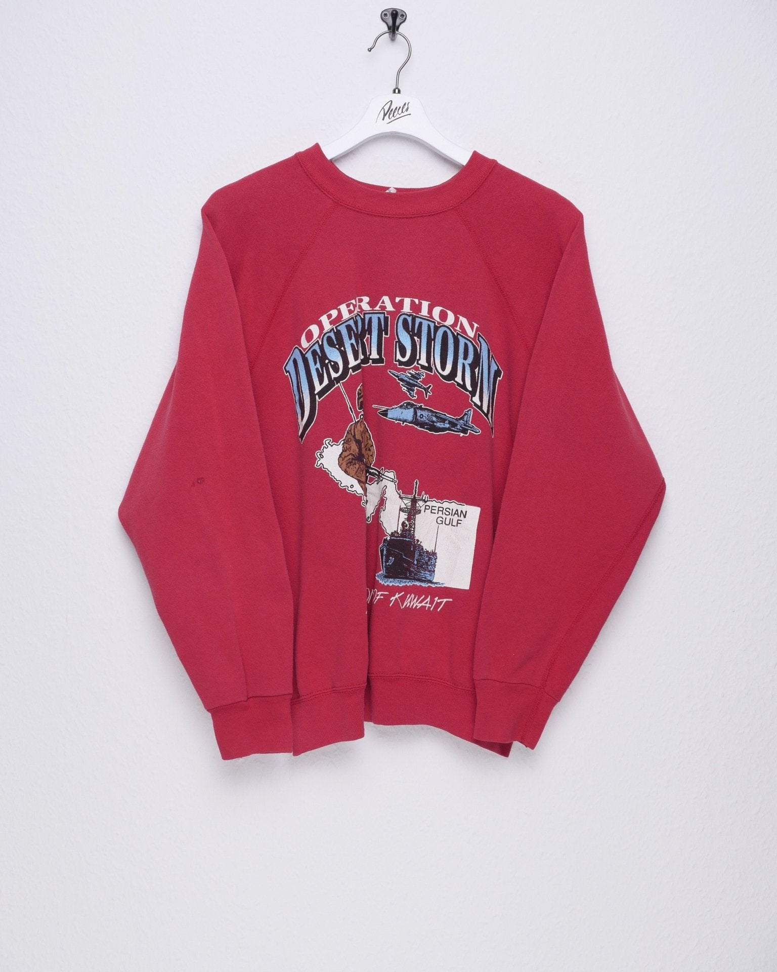 printed 'Liberation of Kuwait 1991' red Sweater - Peeces