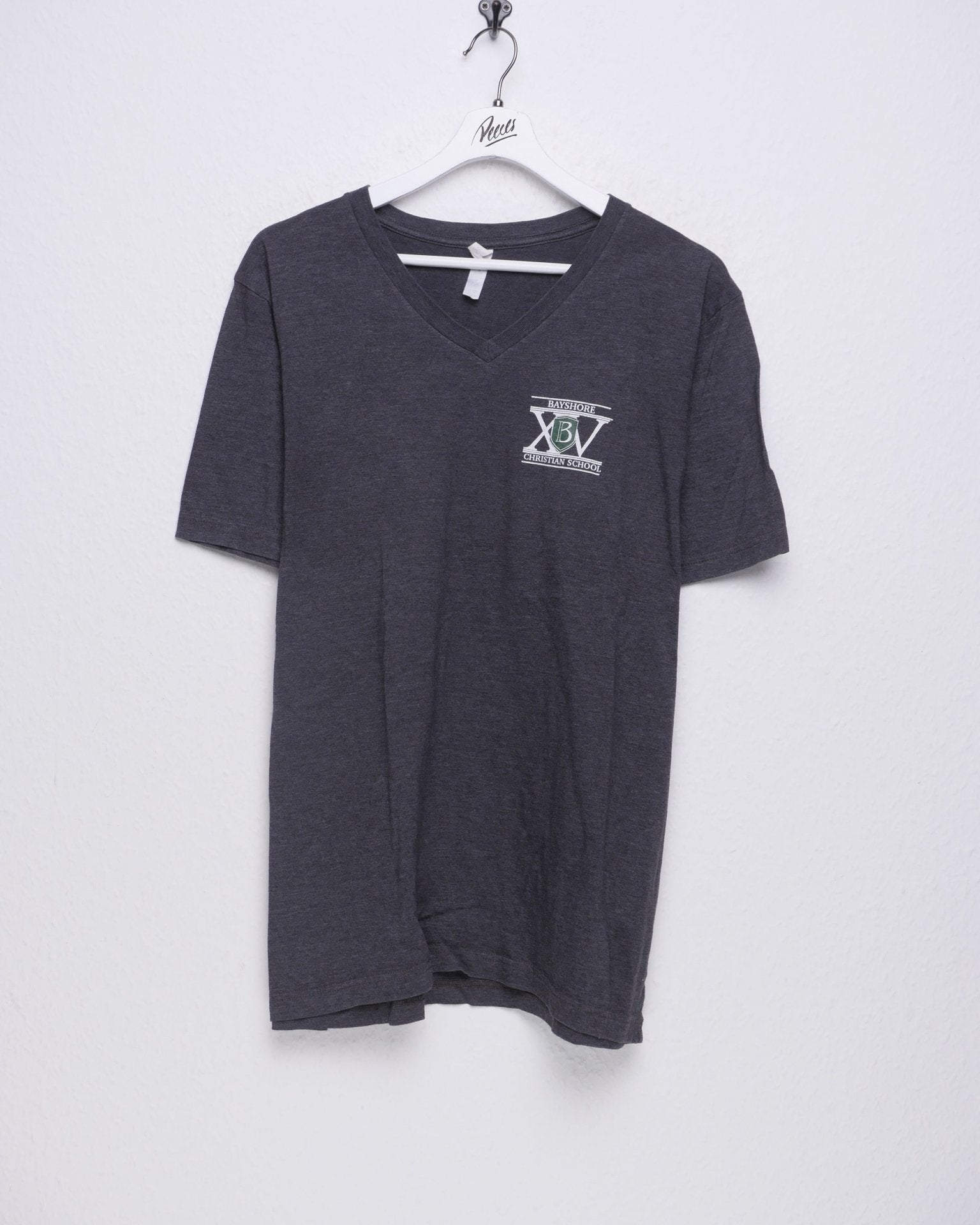printed Logo grey Shirt - Peeces