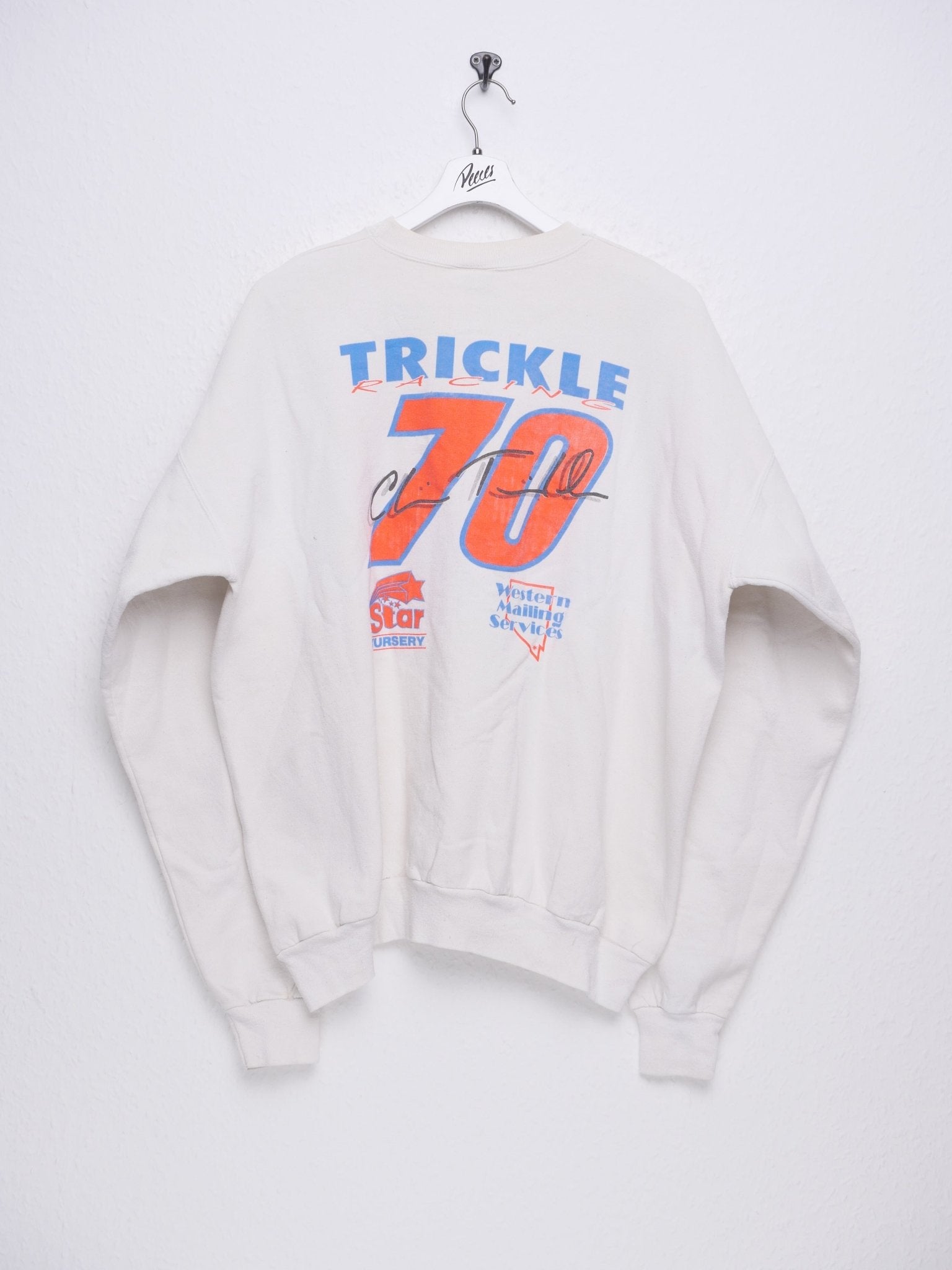 printed Trickle Racing Graphic Vintage Sweater - Peeces