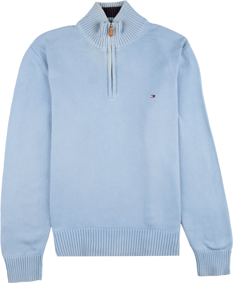 Tommy Hilfiger Half Zip Pullover blau