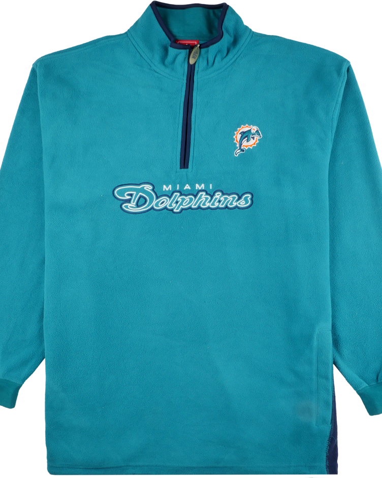 Nfl Fleece Pullover blau Miami Dolphins