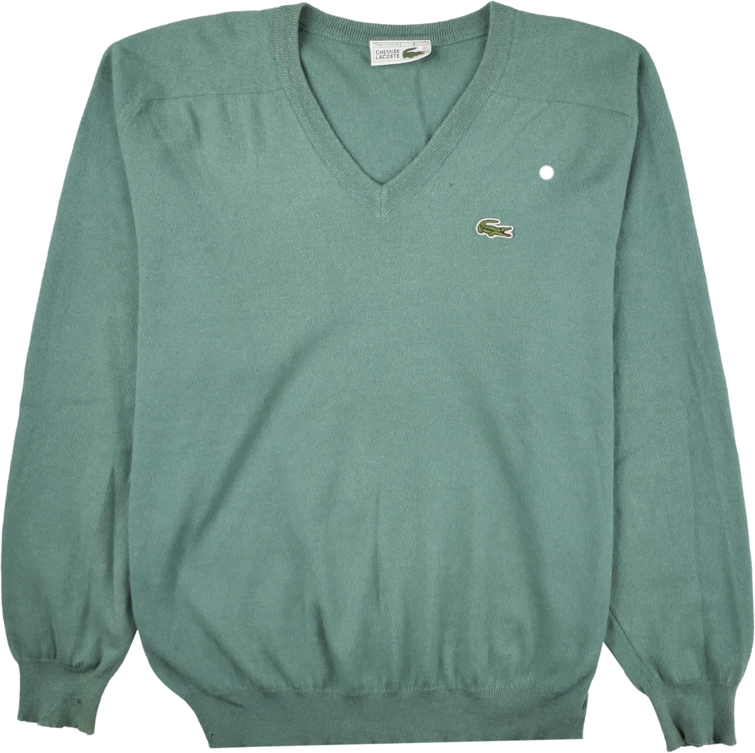 Lacoste Woll Pullover grün