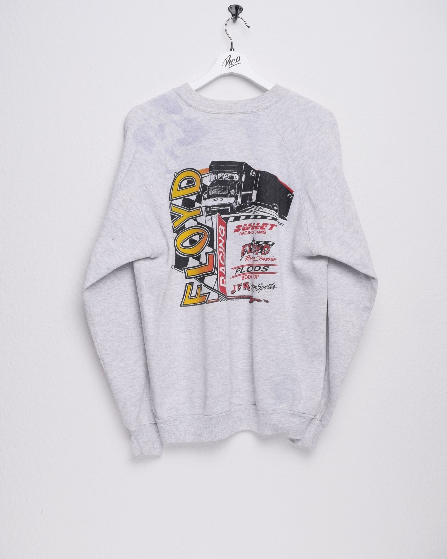 racing 'Jeff Floyd' printed Graphic grey Sweater - Peeces