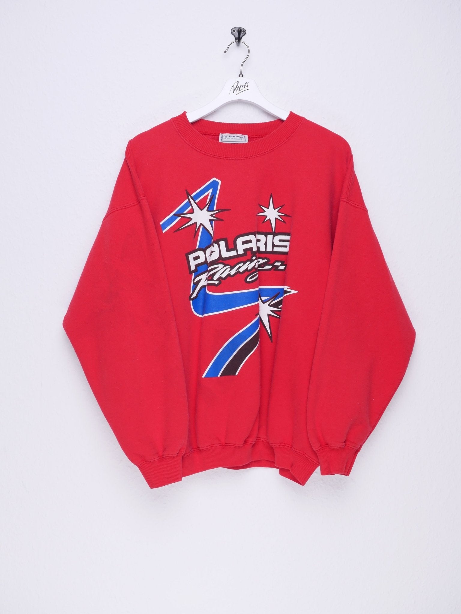 racing 'Polaris Racing' printed Spellout red Sweater - Peeces