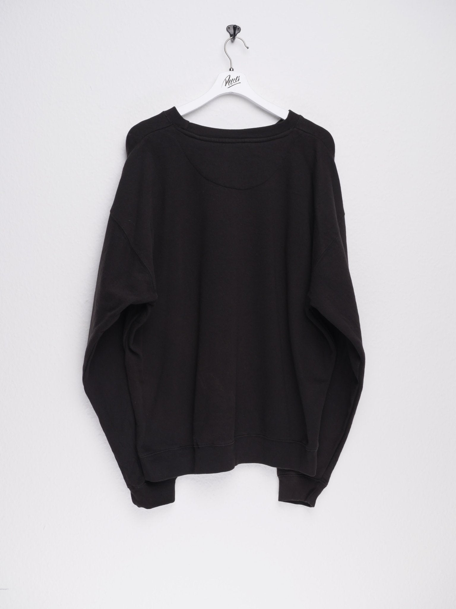 Resist printed Spellout black Sweater - Peeces