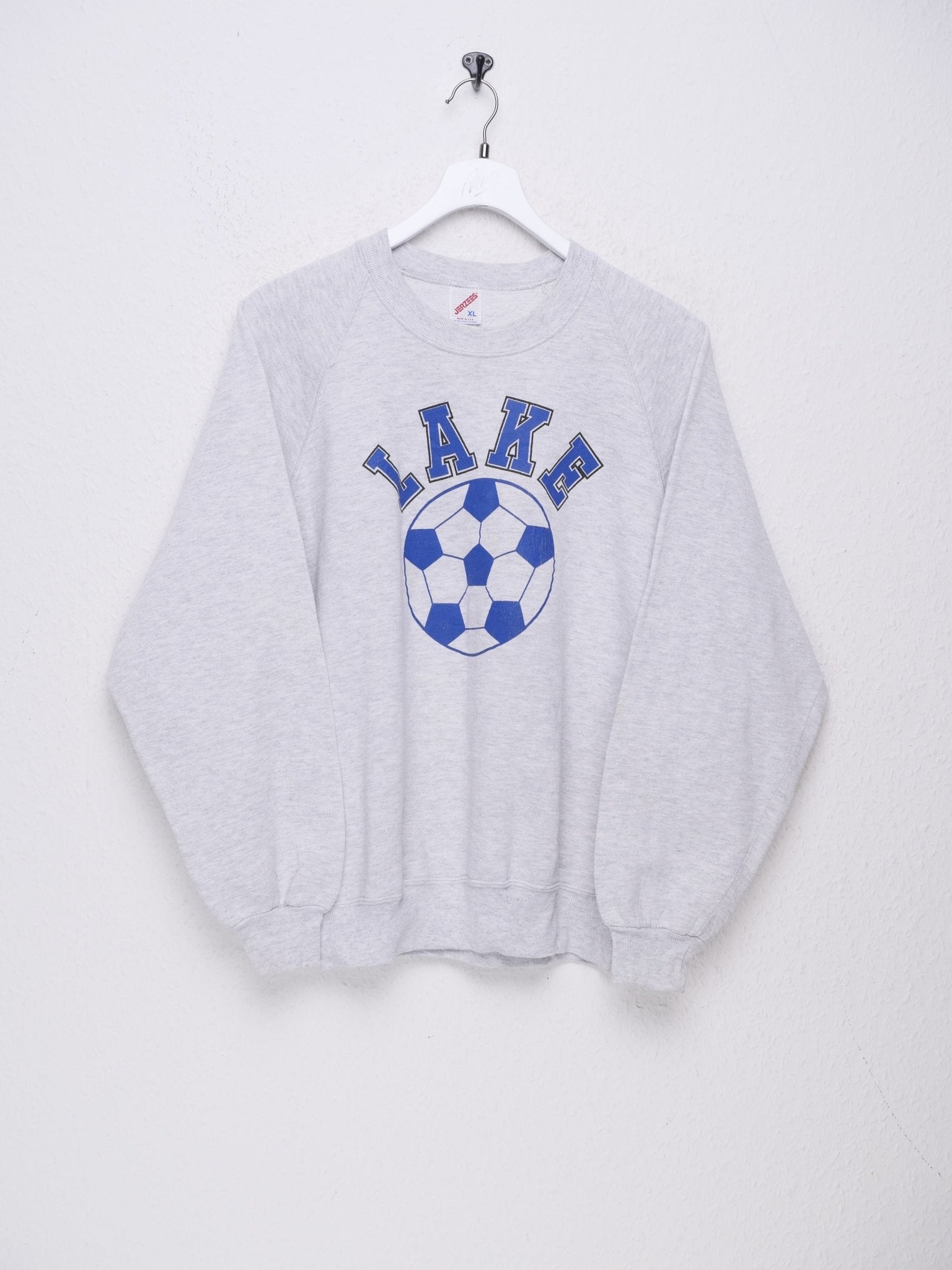 Soccer 'Lake' printed Graphic grey Sweater - Peeces
