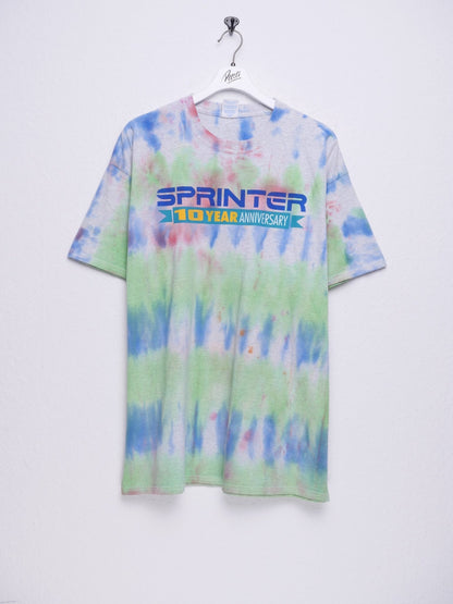Sprinter Anniversary printed Logo Tie Dye Shirt - Peeces