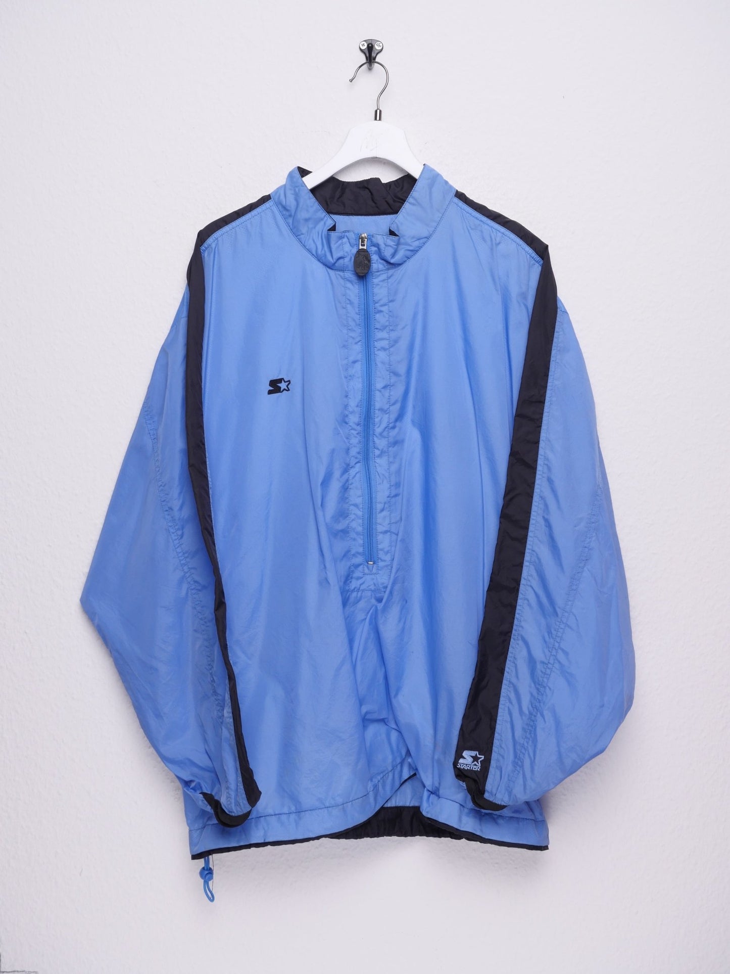 Starter embroidered Logo two toned Windbreaker Track Jacket - Peeces