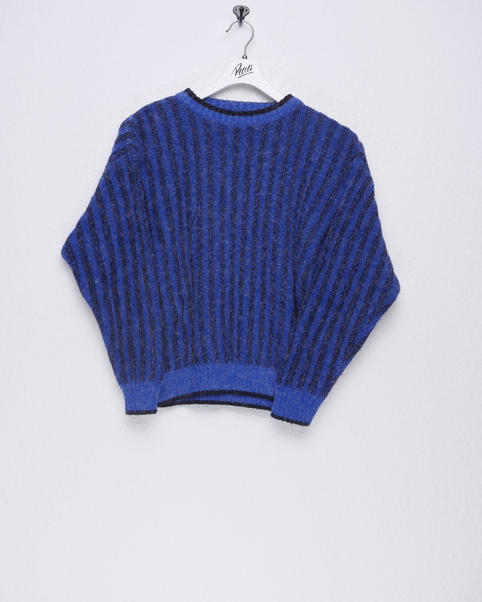 Two Toned striped Vintage wool Sweater - Peeces
