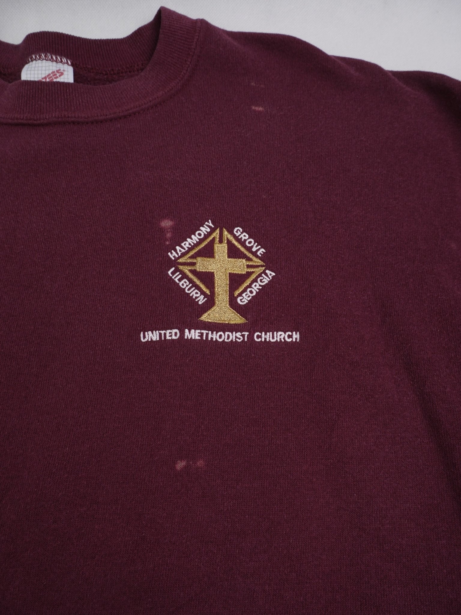 United Methodist Church embroidered Logo Sweater - Peeces