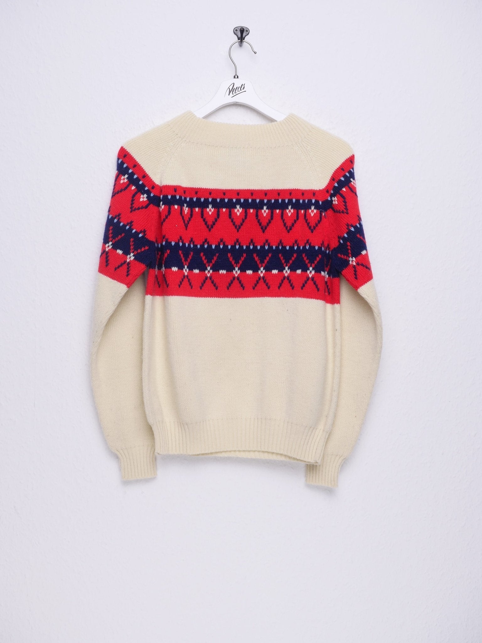 Vintage patterned knitted Sweater - Peeces