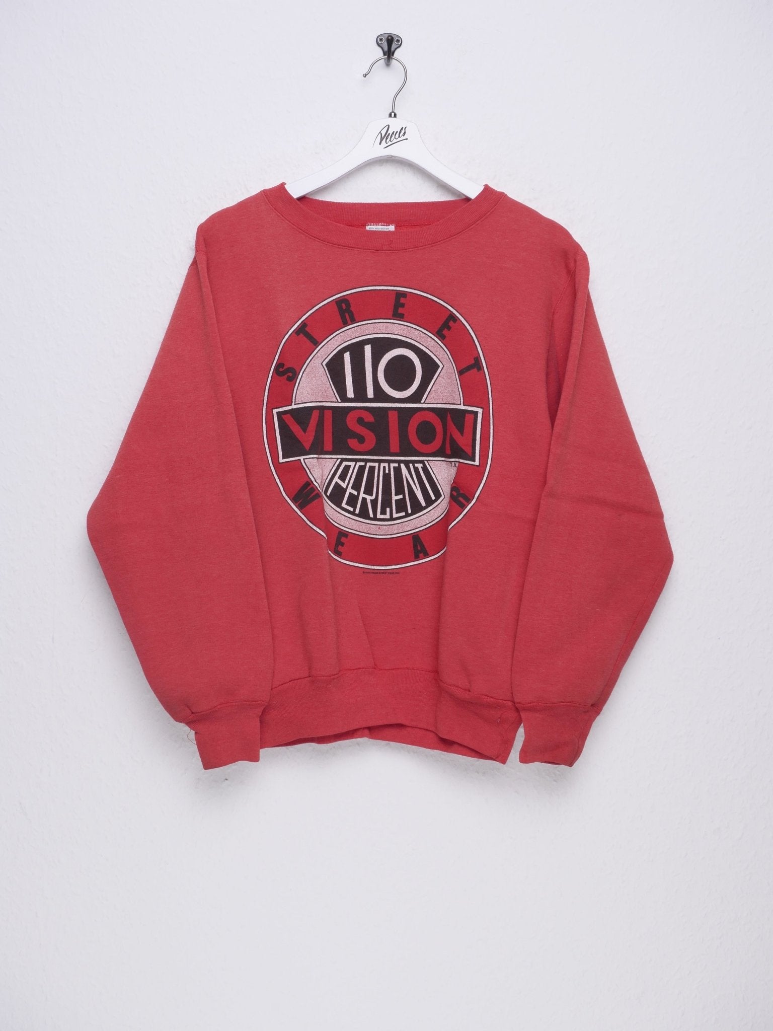 Vision 110 Percent Street Wear printed Logo 1987 Vintage Sweater - Peeces